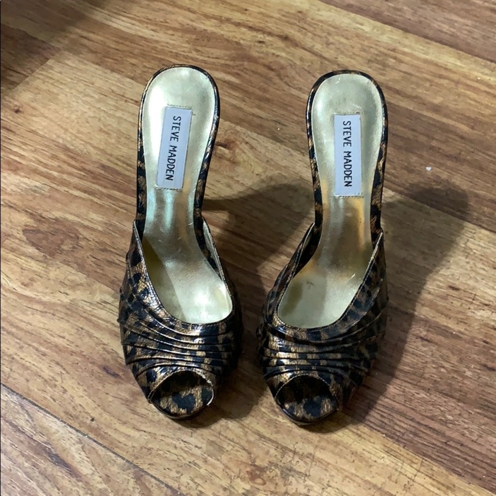 COPY - Steve Madden leopard heels size 7
